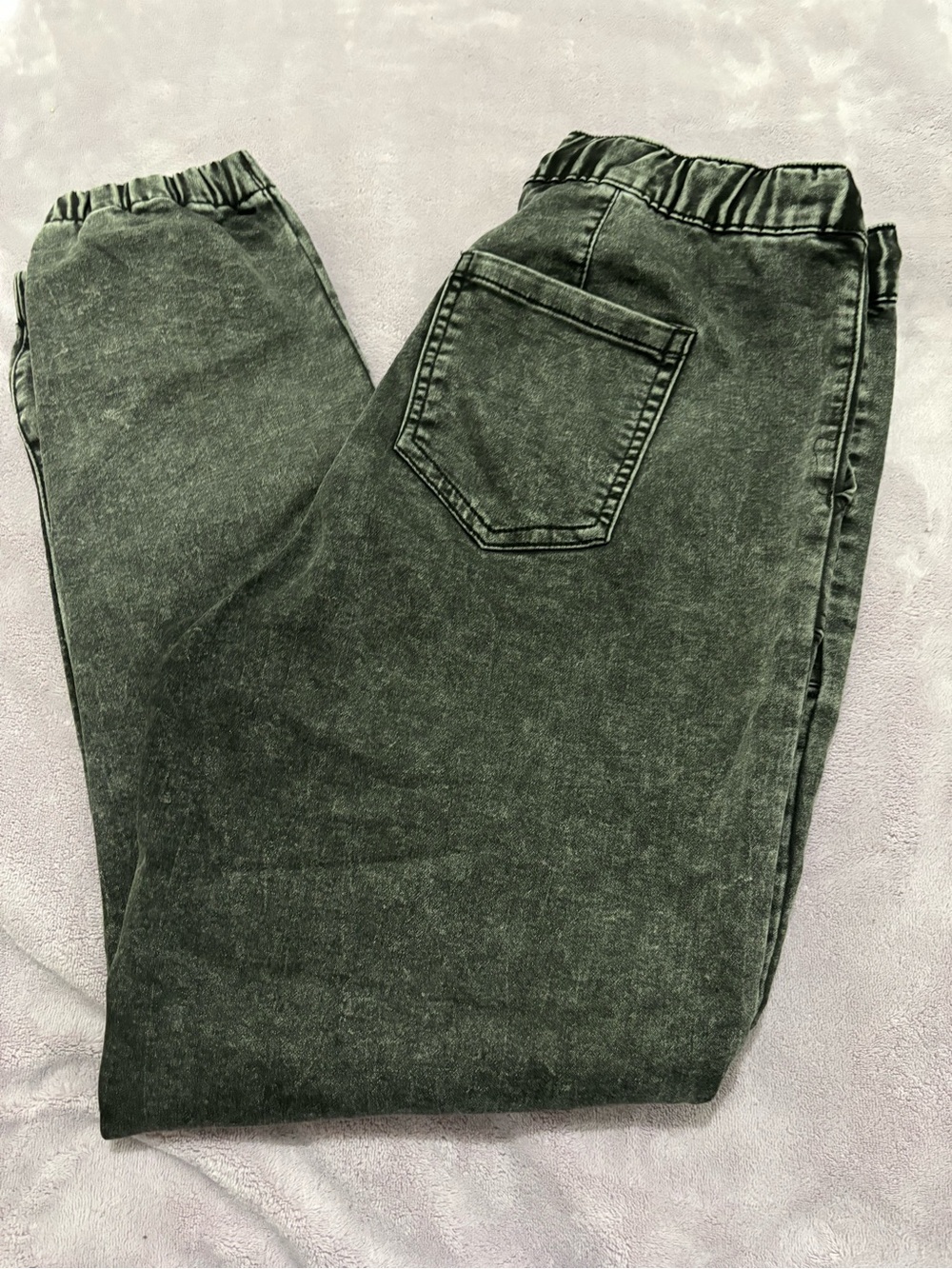 Washed Dark GreyDenim Joggers